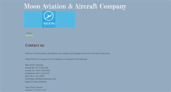 Desktop Screenshot of moonaviation.com